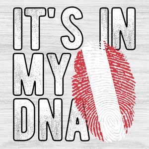 Impronta digitale della bandiera del Perù in formato PNG: è nel mio DNA (download digitale)