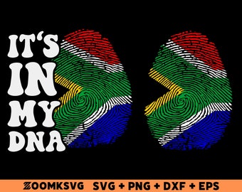 South Africa Flag Fingerprint SVG Bundle (Digital Files)