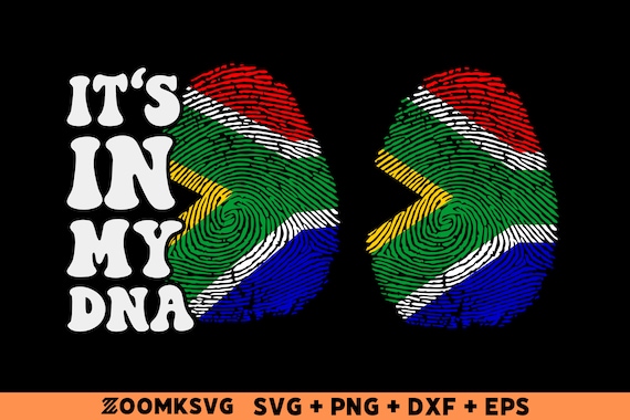 South Africa Flag Fingerprint SVG Bundle (Digital Files)