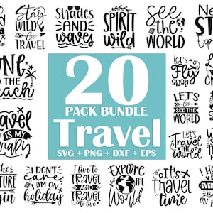旅行 SVG バンドル、面白い旅行 SVG、旅行 SVG、旅行クリップアート、旅行者 SVG、Cricut 用アドベンチャー SVG ファイル、休暇 SVG、シルエット