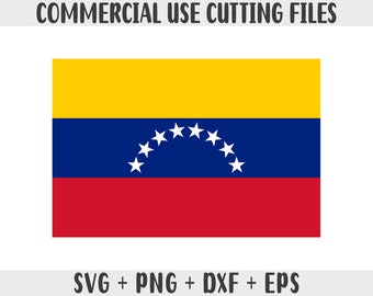Venezuela flag SVG Original colors, Venezuela Flag Png, Commercial use for print on demand, Cut files for Cricut, Cut files for silhouette