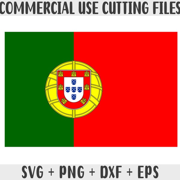Portugal flag SVG Original colors, Portugal Flag Png, Commercial use for print on demand, Cut files for Cricut, Cut files for silhouette SVG
