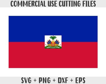 Haiti Flag SVG: Original Colors, Print-on-Demand (Digital Files)