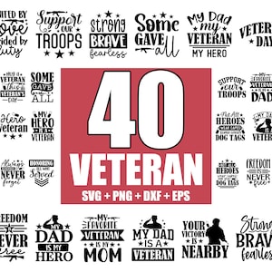 Veteran SVG Bundle: Patriotic Military Designs (40 Files)