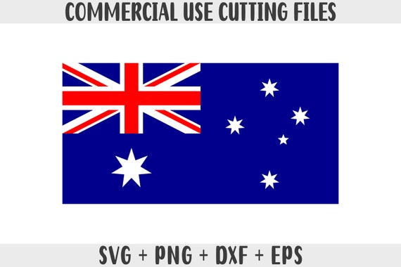 Australia Flag SVG: Original Colors, Print On Demand (Digital Files)