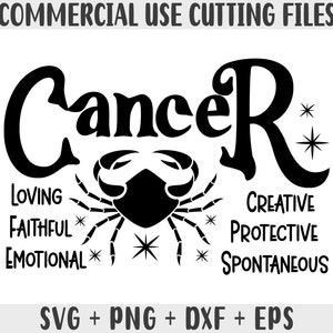 Krebs SVG, Sternzeichen SVG, Sternzeichen Clipart SVG, Geschenk für Krebs Png, Horoskop Geschenk Schneidedatei Cricut Cut Files, Silhouette Cameo Dxf