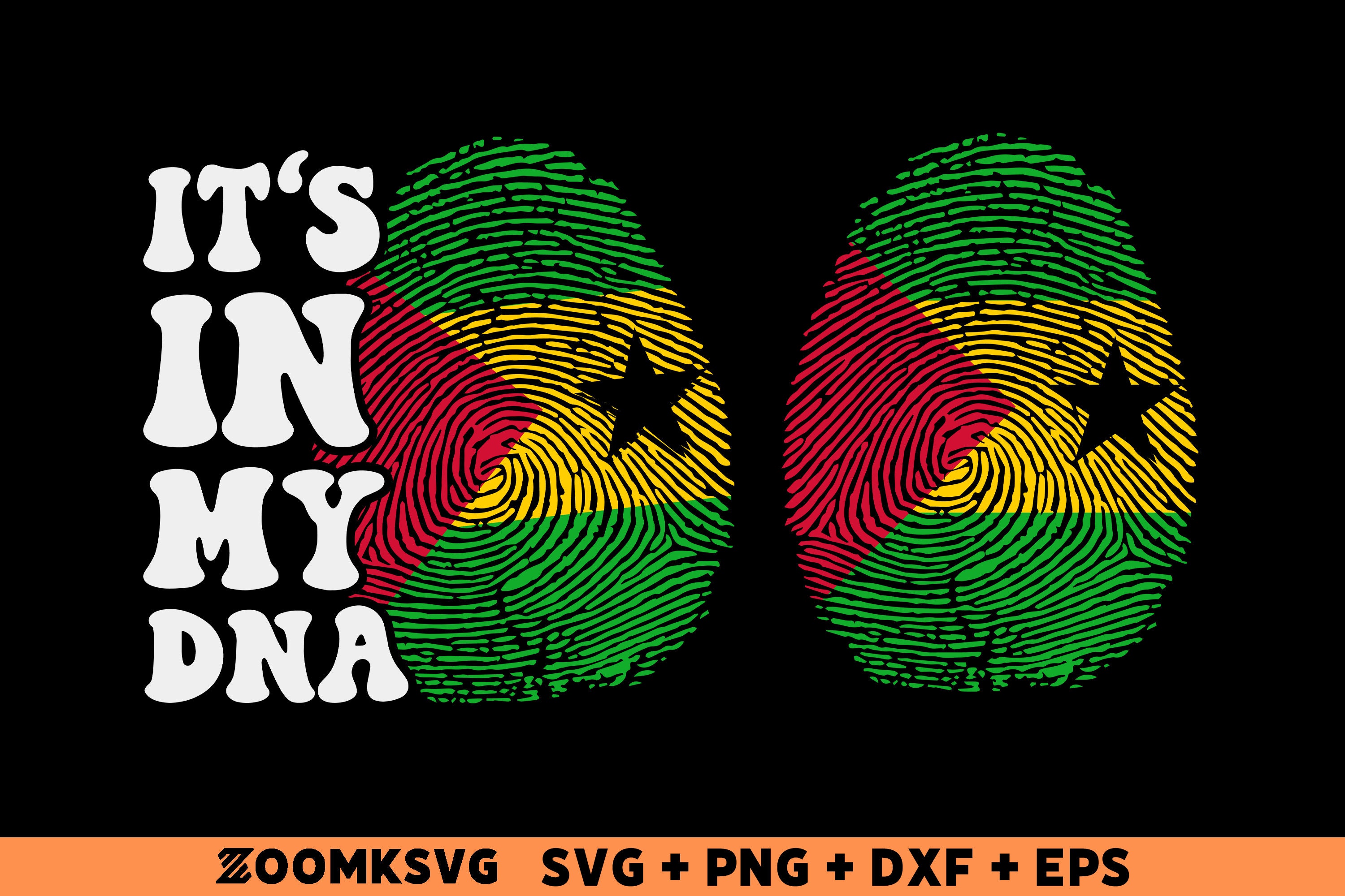 Sao Tome and Principe Flag Fingerprint SVG Bundle (Digital Files)