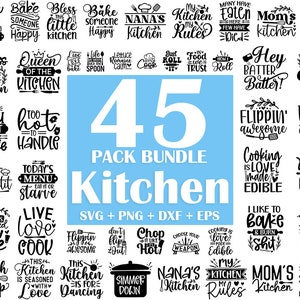 Kitchen Svg Bundle, Funny Kitchen Sign Svg, Baking Svg, Kitchen Towel Svg, Pot Holder Svg, Chef Svg, Png, Dxf, Silhouette, Cricut, Cut Files