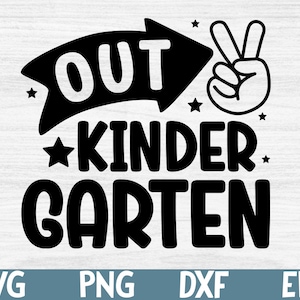 幼稚園 SVG、学校最終日 SVG、幼稚園の平和 SVG、子供 SVG、男の子の卒業シャツ SVG ファイル（Cricut および Silhouette 用）、Png