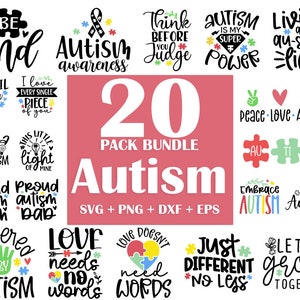 Autism Svg Bundle, Autism Awareness Svg, Autism Quote Svg, Au-Some Svg, Autism Mom Svg, Puzzle Svg, Autism Ribbon Svg, Puzzle Piece Svg File