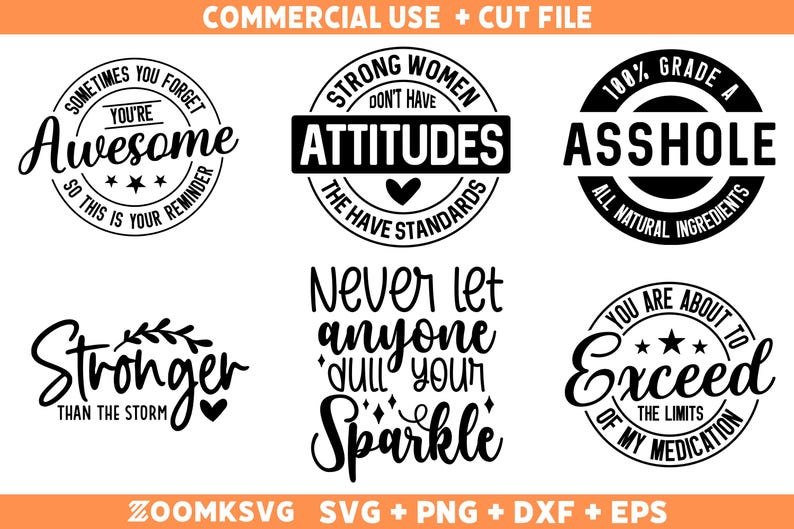 120 Funny SVG Bundle, Sarcastic SVG bundle, Sarcasm SVG, Sassy Svg, quotes shirts Png, Funny Mom Gift, Funny Dad Png, Silhouette, Cricut Svg image 5
