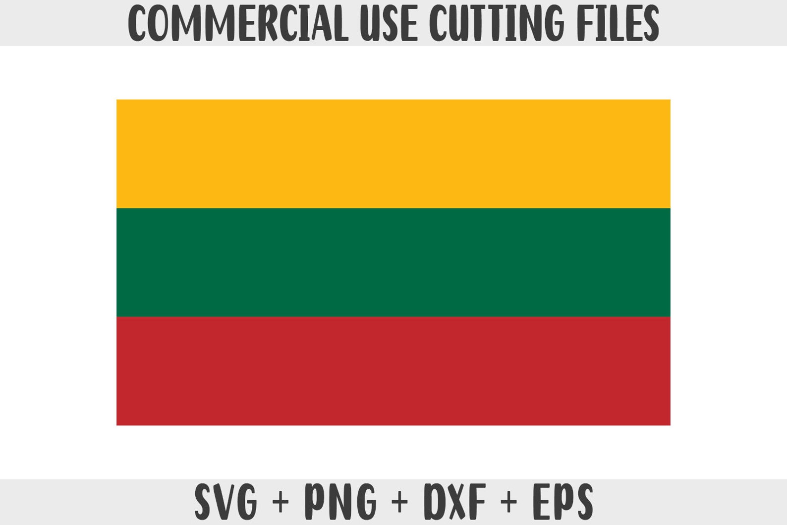 Lithuania Svg Lithuania Flag SVG: Original Colors, Cricut Cut Files (digital Download ...