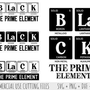 Black The Prime Element SVG Bundle, Black Woman Bundle, African American, Black History Svg, Black Girl Svg, Juneteenth SVG file for Cricut