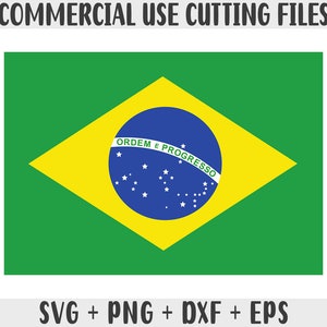 Bandeira do Brasil SVG Cores originais, Bandeira do Brasil Png, Uso comercial para impressão sob demanda, Arquivos de corte para Cricut, Arquivos de corte para silhueta svg