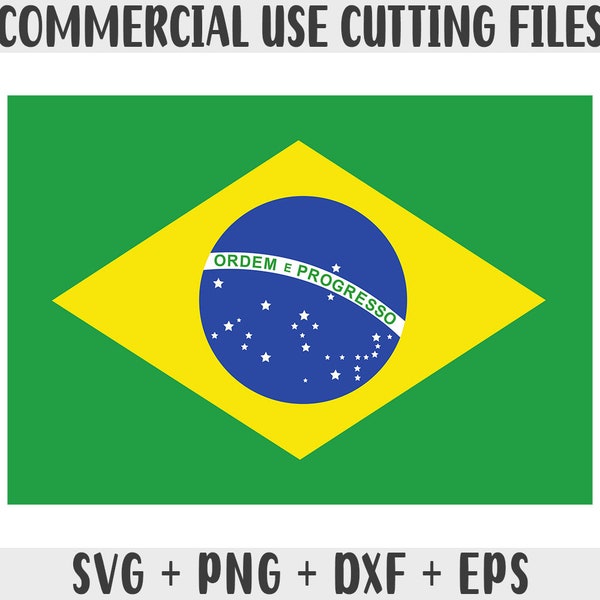 Brazil flag SVG Original colors, Brazil Flag Png, Commercial use for print on demand, Cut files for Cricut, Cut files for silhouette svg