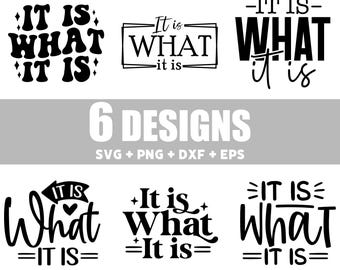 Funny Quote Svg Png Bundle, It is What it is Svg, Life Svg, Funny Life Quote Svg, Funny Shirt Svg Design, Funny saying Svg Files For Cricut