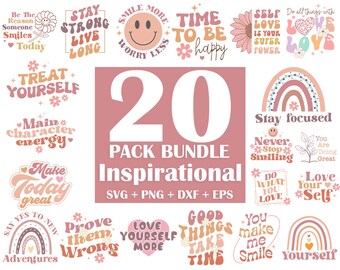 Inspirational Svg Bundle, Motivational Quotes Svg Bundle, Inspirational Svg, Motivational Svg, Positive Quote Svg, Cut File Cricut Svg, Png
