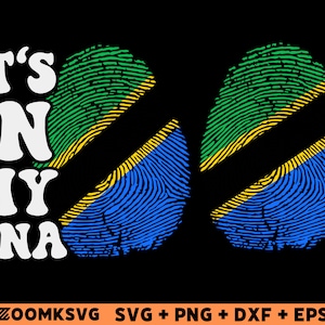 Tanzania Flag Fingerprint SVG Bundle (Digital Files)