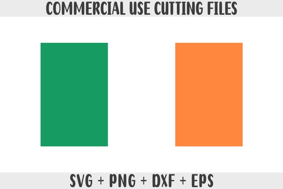 Ireland Flag SVG: Original Colors, Commercial Use (Digital Files)