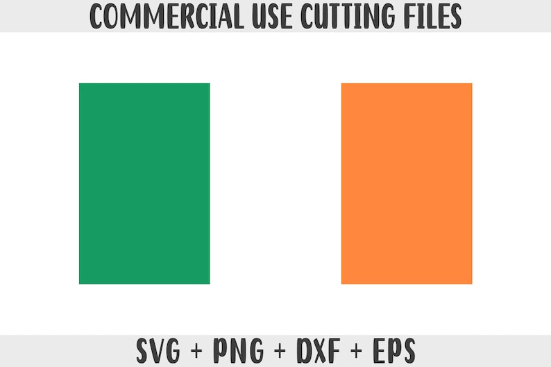 May include: Two digital cutting files, one green and one orange, for commercial use. The files are in SVG, PNG, DXF, and EPS formats.