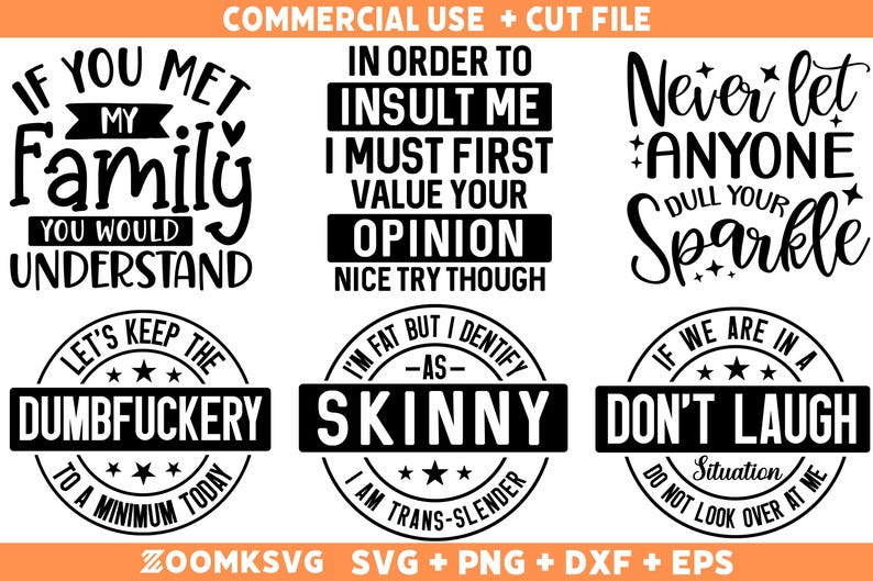 120 Funny SVG Bundle, Sarcastic SVG bundle, Sarcasm SVG, Sassy Svg, quotes shirts Png, Funny Mom Gift, Funny Dad Png, Silhouette, Cricut Svg image 6