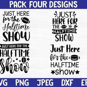 Halftime Show SVG Bundle: Football Cut Files (Digital Download)