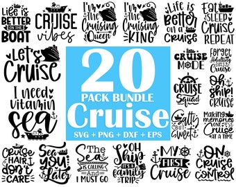 Cruise SVG Bundle: Vacation Designs for Cricut (Digital Download)