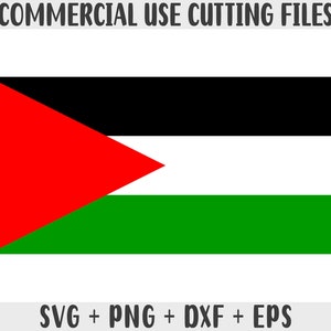 Palästina-Flagge SVG Originalfarben, Palästina-Flagge Png, kommerzielle Nutzung für Print on Demand, Schnittdateien für Cricut, Schnittdateien für Silhouette