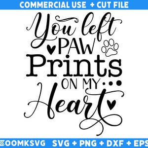 Memorial SVG, je hebt pootafdrukken achtergelaten op mijn hart Svg, Memorial Quotes Svg, Rest In Peace Svg, Loving Memory Svg, Heaven Svg, Christian Svg