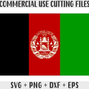 Afghanistan Flagge SVG Originalfarben, Afghanistan Flagge Png, kommerzielle Nutzung für Print on Demand, Schnittdatei für Cricut, Schnittdatei für Silhouette