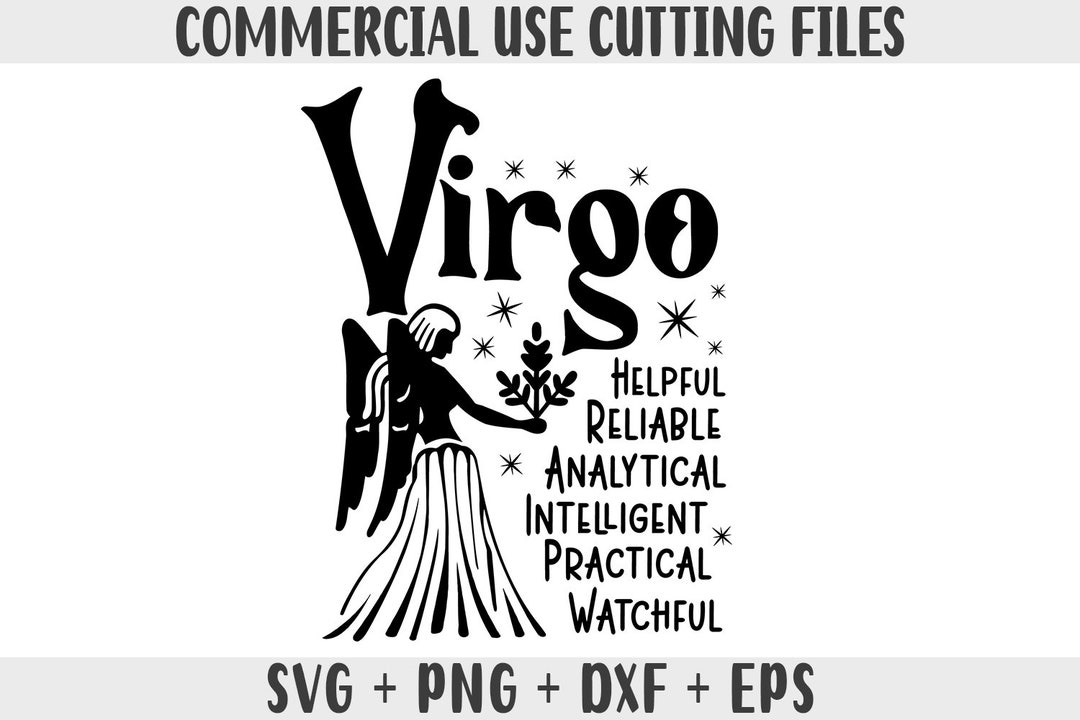 Virgo SVG, Zodiac SVG, Zodiac Signs Clipart SVG, Gift for Virgo Png