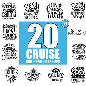 Cruise SVG Bundle: Vacation Designs for Cricut (Digital Download)