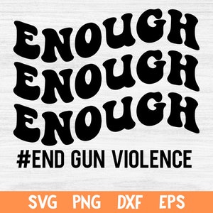 Basta de violencia armada SVG PNG, No más silencio SVG, Día de concientización sobre el uso de armas: vestir de naranja SVG PNG, Detener la violencia armada SVG PNG