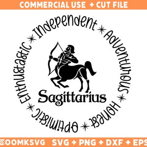 Schütze SVG, Sternzeichen SVG, Sternzeichen Clipart SVG, Geschenk für Schütze Png, Horoskop Geschenk SVG Cricut Cut Dateien, Silhouette Cameo Dxf