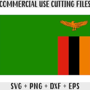 Sambia Flagge SVG Originalfarben, Sambia Flagge Png, kommerzielle Nutzung für Print on Demand, Schnittdateien für Cricut, Schnittdateien für Silhouette