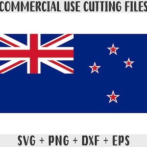 Bandeira da Nova Zelândia SVG Cores originais, Bandeira da Nova Zelândia Png, Uso comercial para impressão sob demanda Arquivos de corte para Cricut Arquivos de corte para silhueta