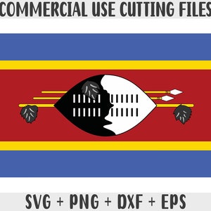 Eswatini Flagge SVG Originalfarben, Eswatini Flagge Png, kommerzielle Nutzung für Print on Demand, Schnittdateien für Cricut, Schnittdateien für Silhouette SVG