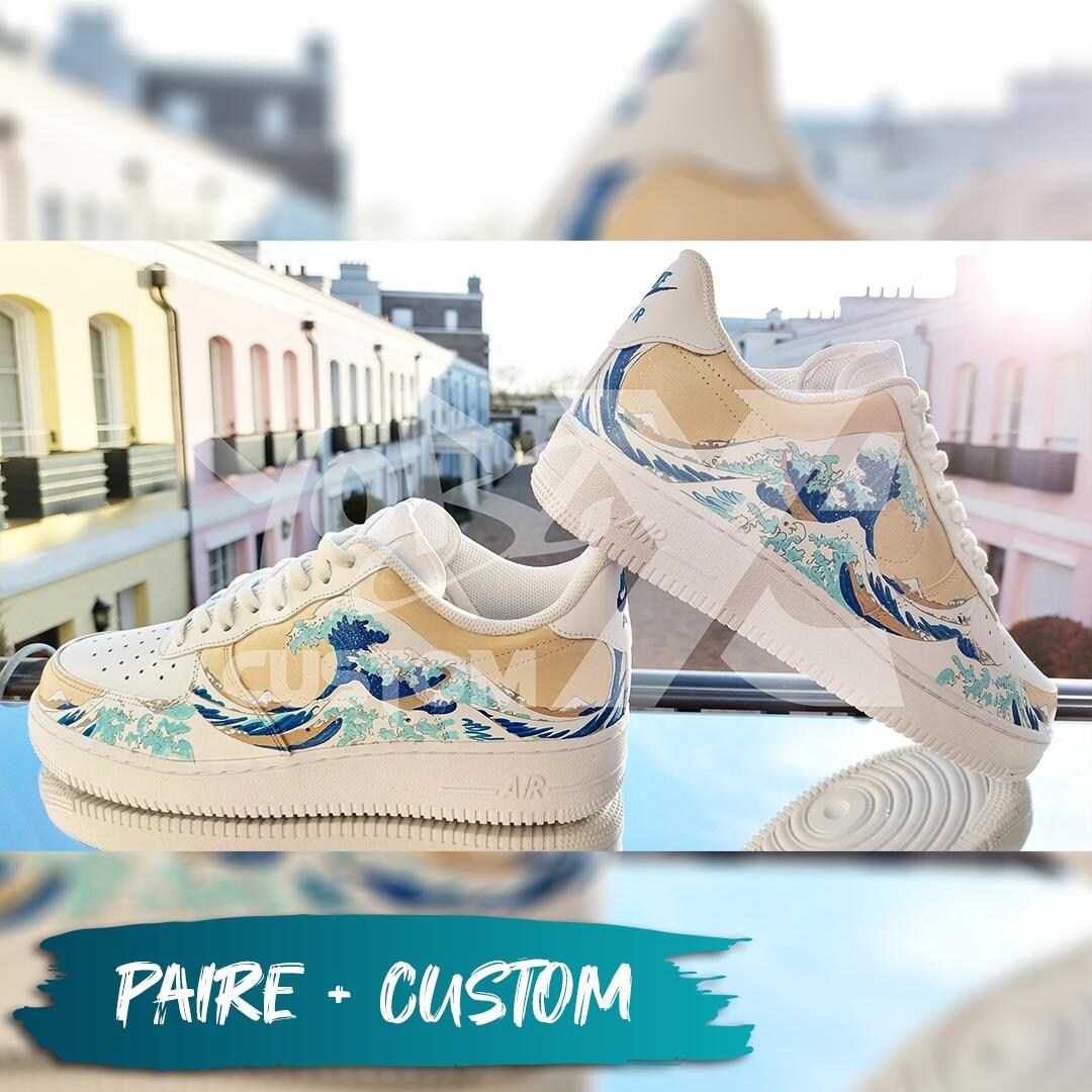 CUSTOM BASKETS FULL Painting on the Theme of Your Choice Kanagawa Wave Sizes 36 and Up Etsy UK