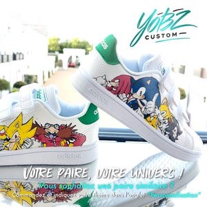 CUSTOM SHOES – Custom Kids Sneakers – Sonic – Maten 28-35 EU