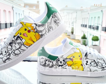 PERSONALISIERUNG INDIVIDUELLE SNEAKERS – Pikachu – Größen 36 bis 49