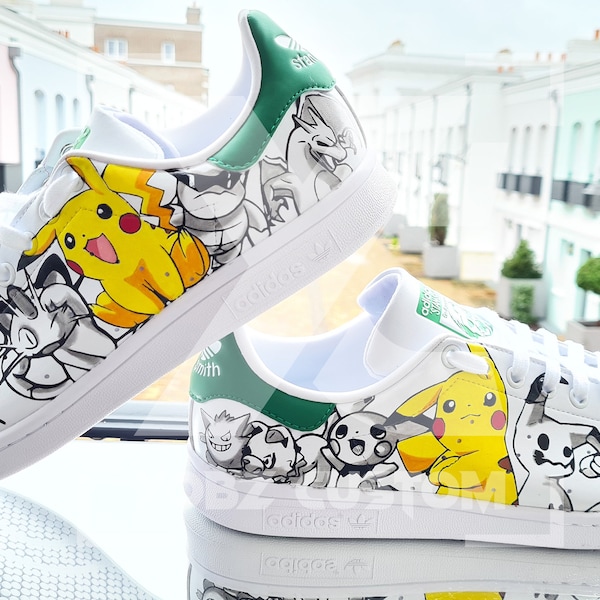 PERSONNALISATION CUSTOM BASKETS - Pikachu - Tailles 36 au 49