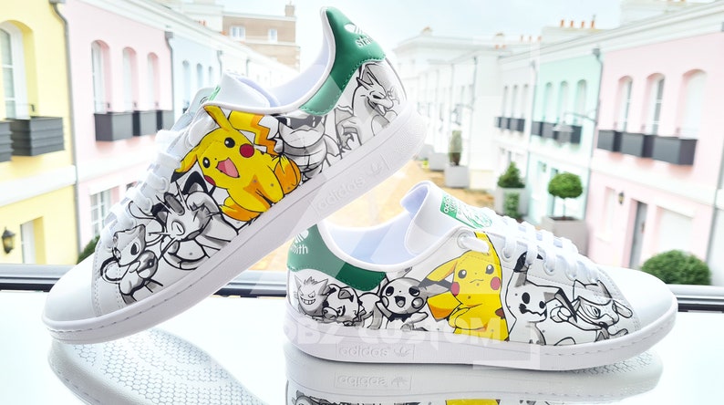 PERSONNALISATION CUSTOM BASKETS Pikachu Tailles 36 au 49 image 1