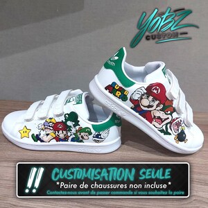 INDIVIDUALISIERTE SCHUHE – Individuelle Kinder-Sneaker – Mario – Größen 28 bis 35 EU