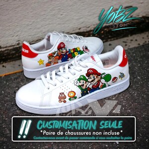 INDIVIDUALISIERTE SCHUHE – Individuelle Sneaker für Erwachsene – Mario – Größen 36 und 49 EU