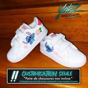 INDIVIDUALISIERTE SCHUHE – Individuelle Baby-Sneakers – Stitch – Größen 20 bis 27 EU