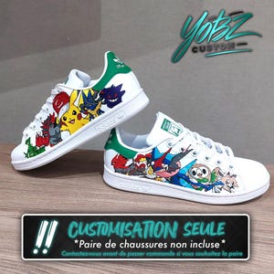 CUSTOM SHOES – Custom Sneakers voor Volwassenen – Pokemon – Maten 36 tot 49 EU