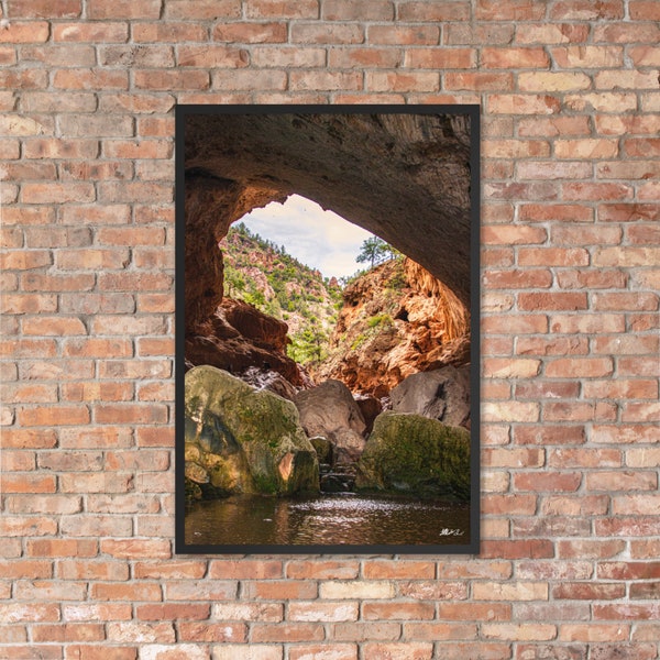 Grot Mondzicht | Tonto natuurlijke bruggrot | Arizona | Landschap fotografische print | Kunstfotografie | Kunst aan de muur decoratie