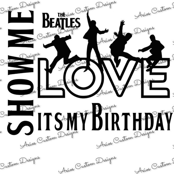 The Beatles Birthday SVG