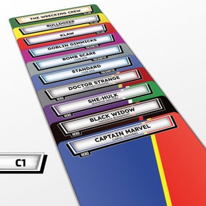 Core Box & Phase 1 Hero, Scenario Packs Cycle Dividers - Marvel Champs Dividers - 32 Stück (C1)