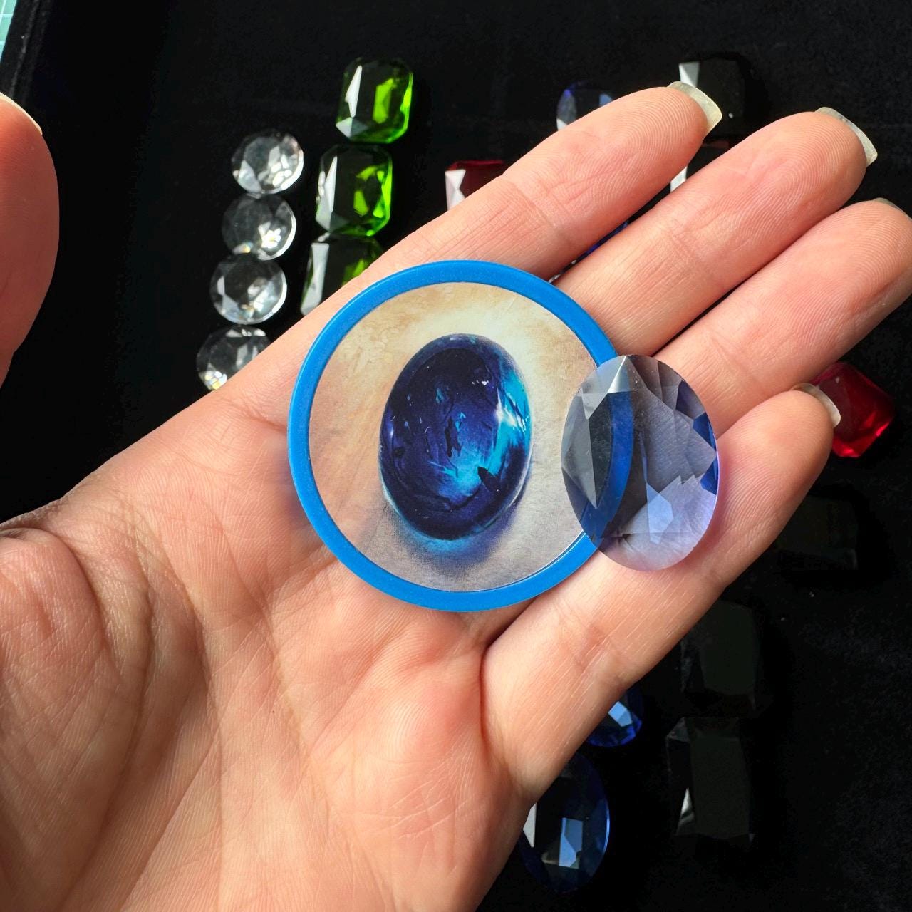 35x Splendor Crystal Tokens, Board Game Token Upgrade, Metal Gold Coins ...